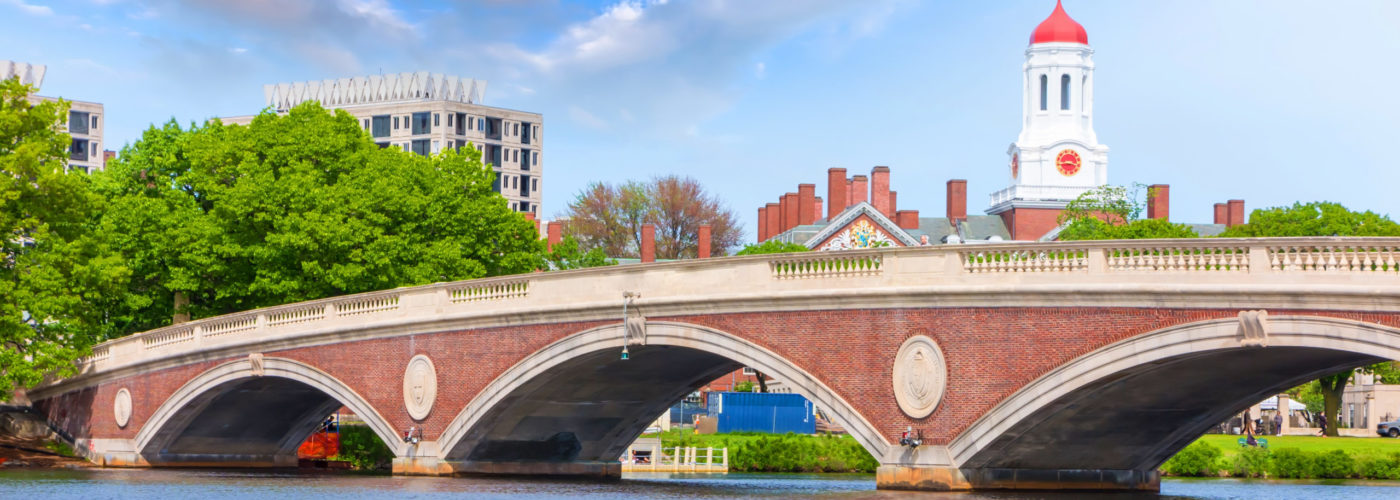 Bridge over the Charles River near Harvard campus