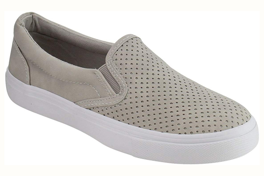 SODA perforated slip-on sneakers